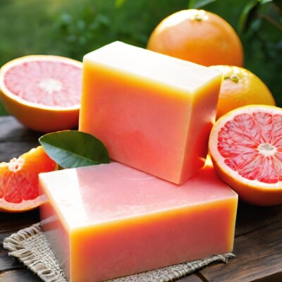 Grapefruit Handmade Organic Soap Bar Natural Oil Wonderful Scent Premium Body