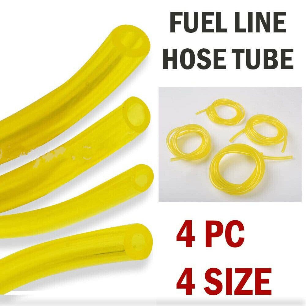 4Pcs Petrol Fuel Pipe Line Hose For Strimmers Trimmer Chainsaws