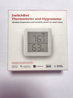 SwitchBot Thermometer & Hygrometer New In Box Wireless Smart Home