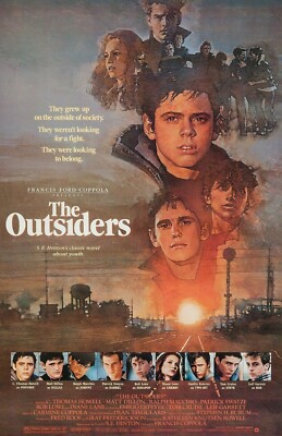 1983 The Outsiders Movie Poster 11X17 Patrick Swayze Tom Cruise Ralph Macchio  