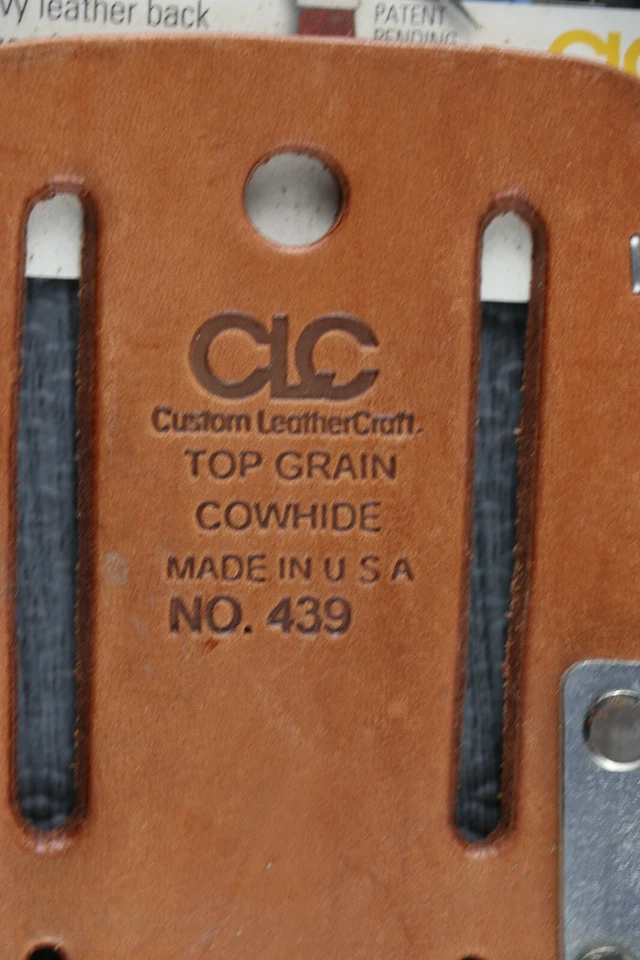 Vintage CLC Steel Loop Hammer Holder LeatherCraft Top Grain Cowhide No. 439 USA  - Image 2 of 3