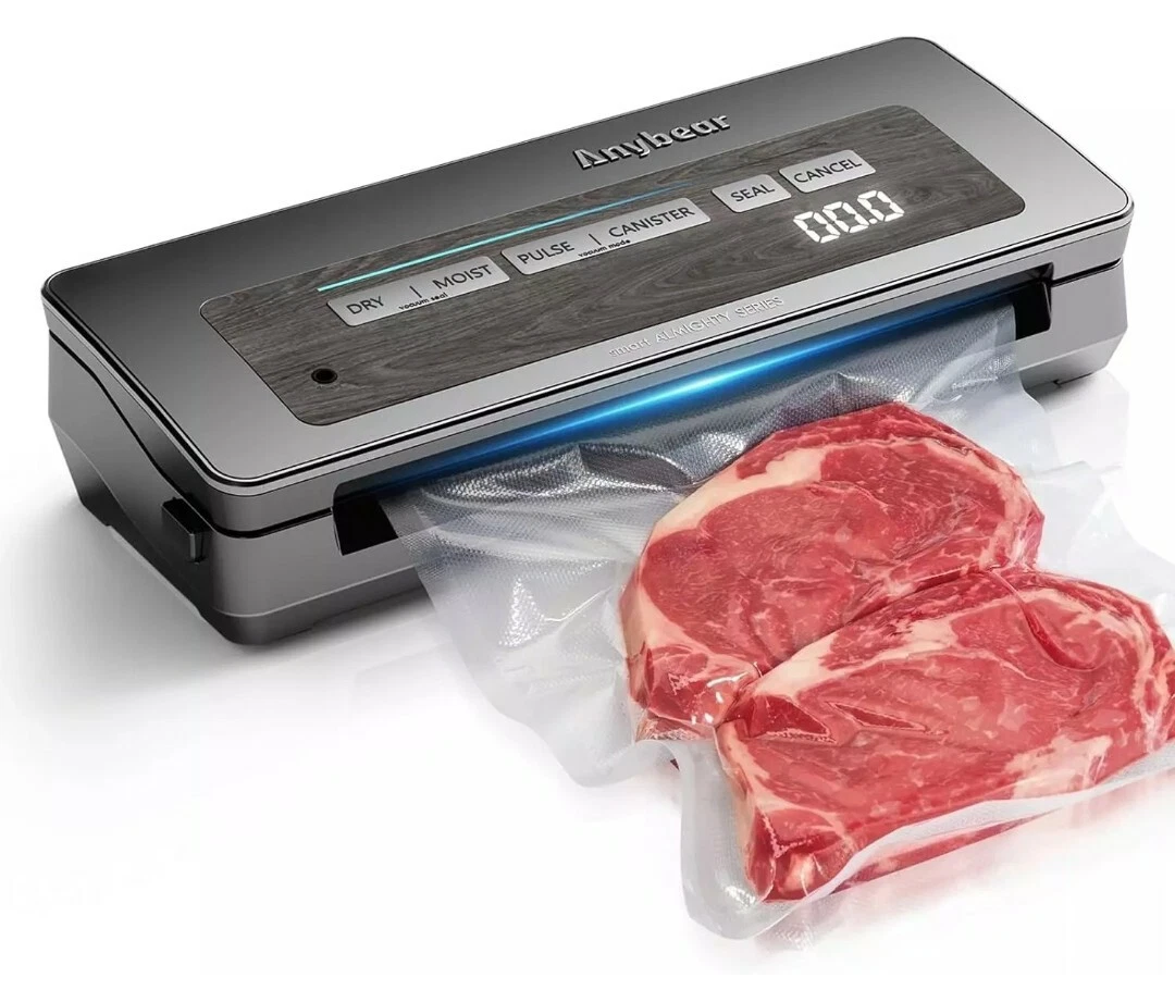 Vacuum Sealer Machine, 90Kpa 120W Wide Seal All-In-1 Powerful Food Storage, Buil