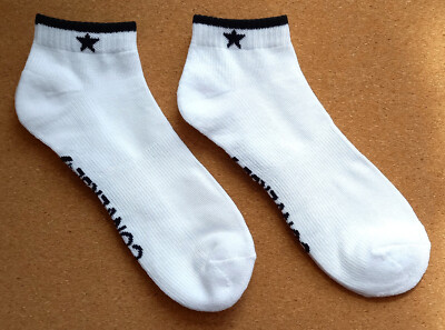 Converse, Mens', Low Cut, White Crew Socks, Pairs, Size 11