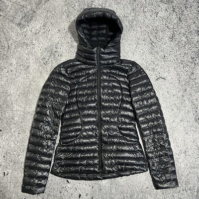 lululemon Puffy Down Jacket Shine Damen XS US 4 Schwarz 700 Fill Power