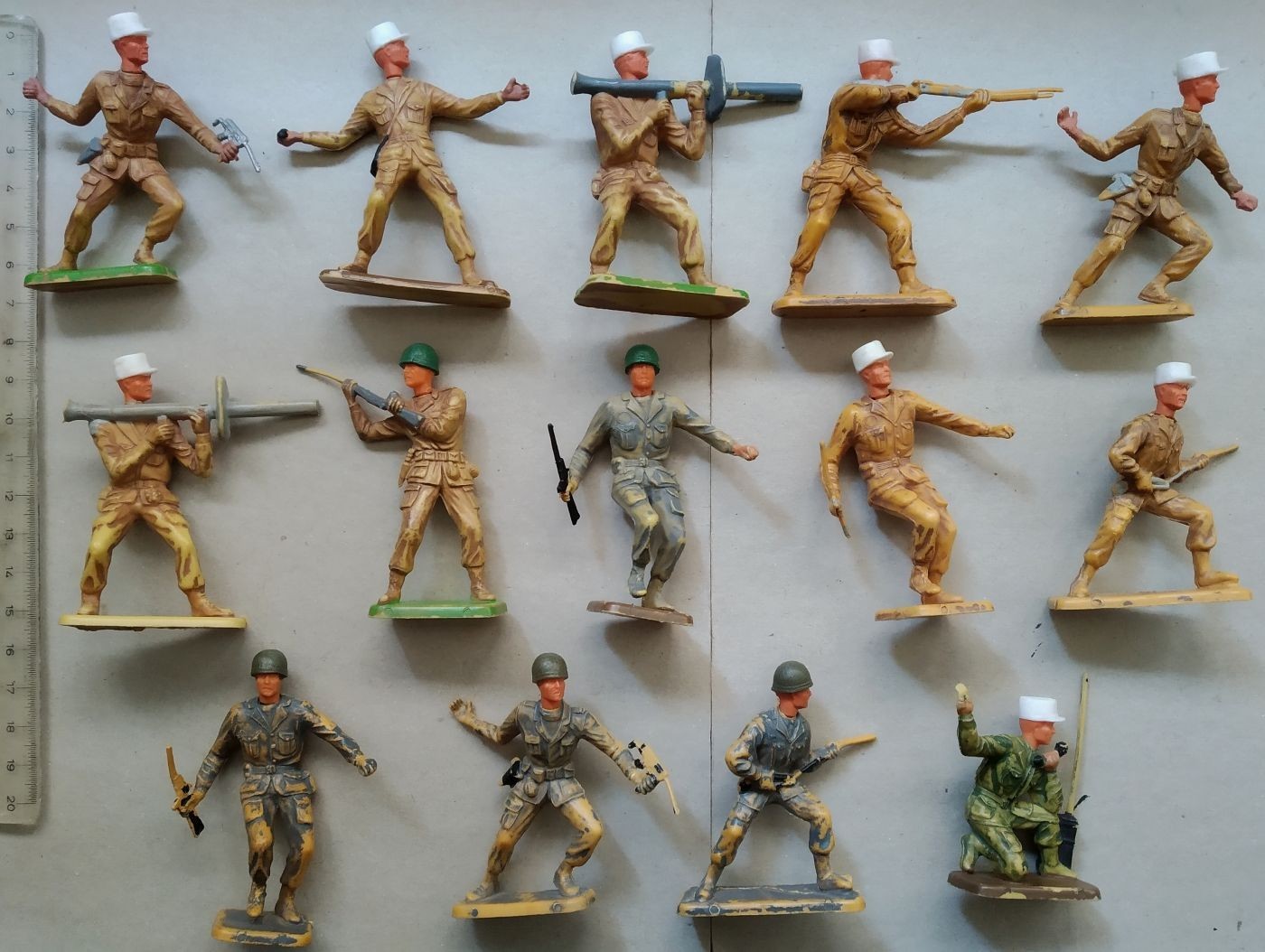 Lot Starlux plastique 1:32 Soldats Français soldatini Seconde Guerre mondiale