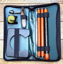 Executive Golf Putting Set w/ Collapsible Putter Zipper Case. Excellent Cond.