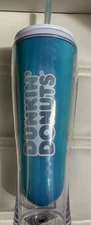 DUNKIN DONUTS Acrylic 21oz Tumbler w/ Lid & Straw 911444