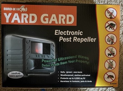 Bird-X Yard Gard - Electronic Pest Repeller *NEW IN BOX*