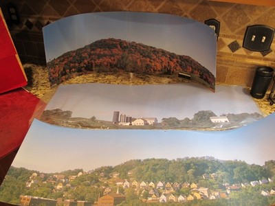 Realistic Backgrounds Train Scenary 38'' sheets