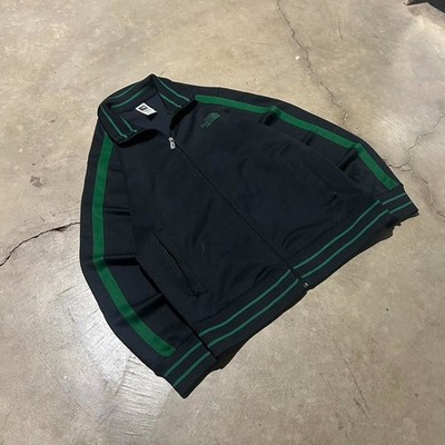 VTG Y2K The North Face Full Zip Track Jacket Green Black Men's L Sportswear