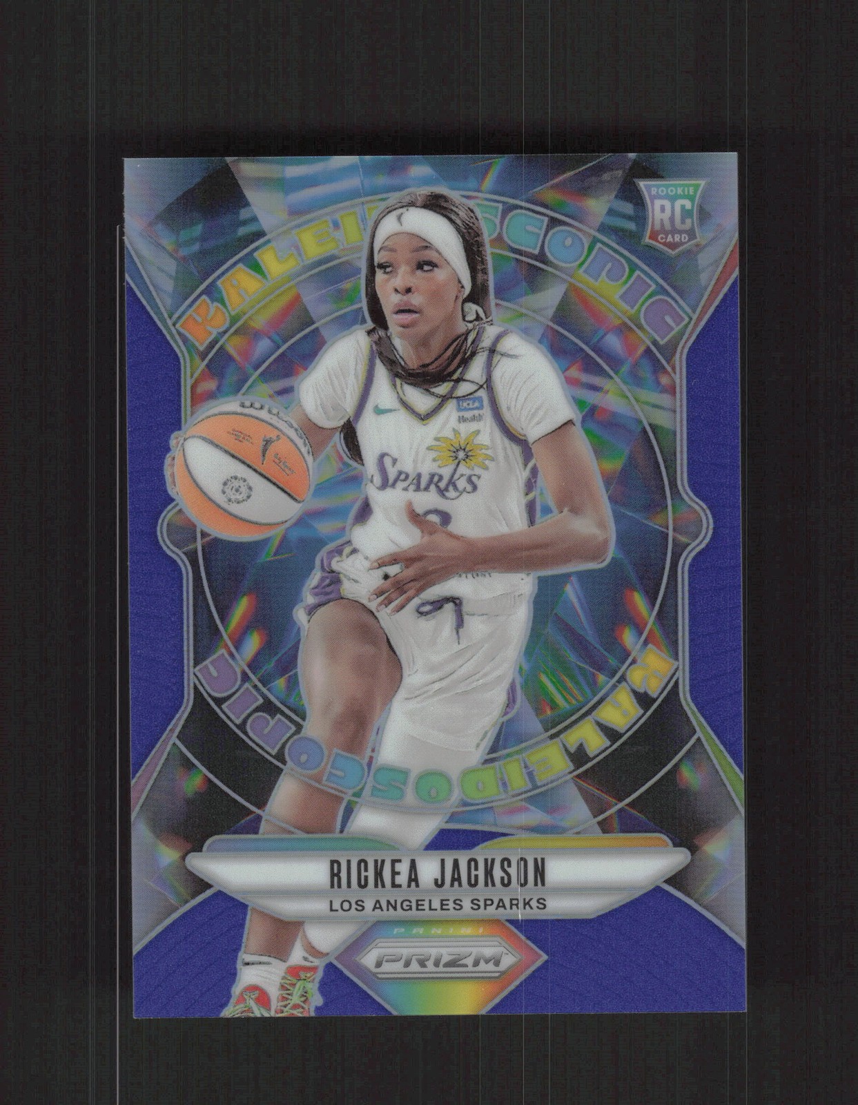 2024 Panini Prizm WNBA #12 Rickea Jackson Kaleidoscopic Blue /49 RC