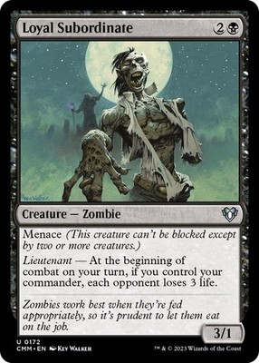 Loyal Subordinate [CMM - 172] Uncommon NM Commander Masters MTG