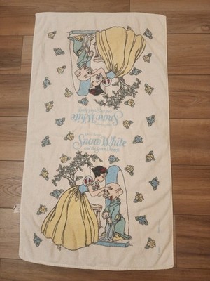 Disney Vintage Snow White Towel Cannon U.S.A. 100% Cotton Rare 90's 38''x21''