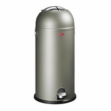 Wesco Kickmaster Maxi poubelle à pédale Nickel Silver 40 L
