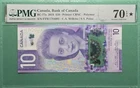 2018 CANADA 10 DOLLARS P# BC- 77a S/N. FTW  PMG 70 EPQ * SUPERB GEM UNC TOP POP!