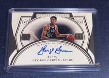 2018-19 GEORGE GERVIN 19/25 AUTO PANINI NATIONAL TREASURES AUTOGRAPHS (read)