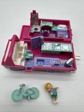 Vintage Bluebird 1994 Pink Polly Pocket Home On The Go Camper Van