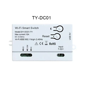 1CH Tuya Smart Life WiFi RF Commande de minuterie intelligente sans fil 5V-32V pour Alexa