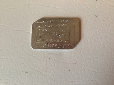 Vintage Proctor and Gamble Soap Token 2 Cakes free w/pur CHIPSO P&G Advertising