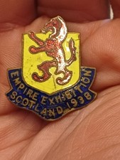 Vintage Original Empire Exhibition Scotland 1938 Enamel Pin Badge