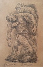 Richard Grune Signed WW2 39/45 Gay Holocaust 1947 Lithograph