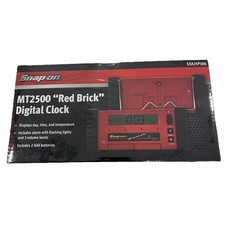 Snap-on Tools Mt2500 Red Brick Digital Clock Collectible Ssx25p106 New Sealed Snap-on Tools Mt2500 Red Brick Digital Clock Collectible Ssx25p106 New Sealed
