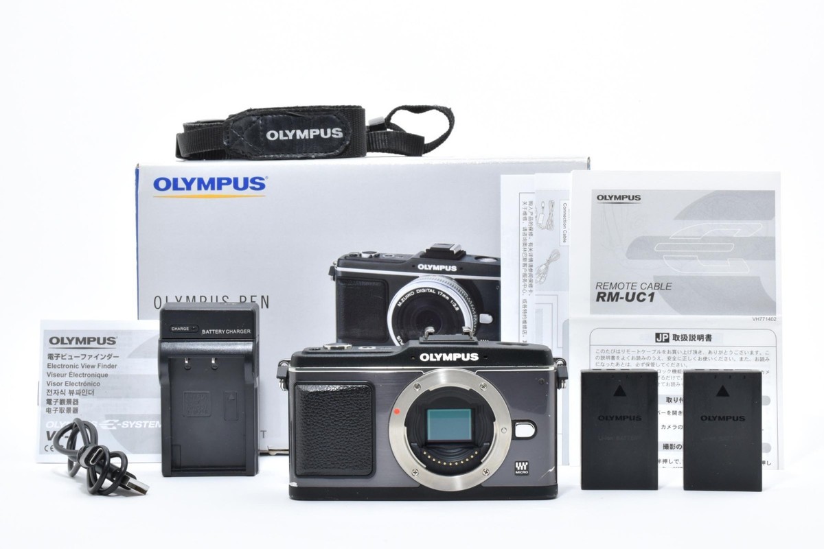 OLYMPUS PEN E−P2 BLACK Olympus PEN E-P2 12.3MP Digital Camera - Black (Kit w/ 14-42mm