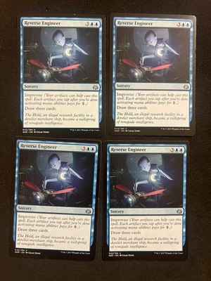 x4 Reverse Engineer [Aether Revolt] 4x Magic MTG Cards LP