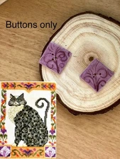 Mill Hill ceramic buttons set Jim Shore Lucky