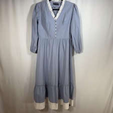 Scarlet Darkness Sm Colonial Prairie Renaissance Fair Costume Dress Cosplay READ