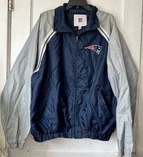 VTG 1990s New England Patriots GIII NFL Windbreaker Jacket Large Embroidered