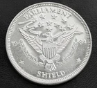 1984 Parliament Shield 1 Troy oz .999 Fine Silver Round