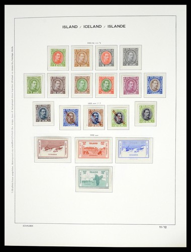 ICELAND 1873-2010 MNH MH Used in Schaubek Hopflug Set Album Stamp Collection - Picture 12 of 12