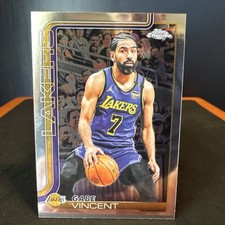 Topps 2025-26 Chrome Gabe Vincent #119 Los Angeles Lakers NBA Basketball Card