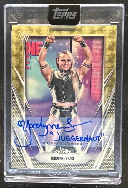 2026 Topps Chrome WWE Jordynne Grace Iconic Imprint Auto SuperFractor #1/1