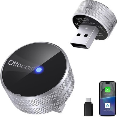 #52 OTTOCAST Mini Tube 2026 Wireless CarPlay & Android Auto Adapter 5GHz WiFi