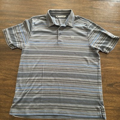 Travis Mathew TPC Sawgrass The Players Championship Blue Polo Shirt Men s Large