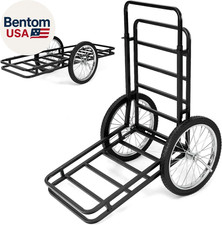 Double-Layer Deer Cart - 500 LBS Adjustable Game Cart with 20 Inch Rubber Wheels