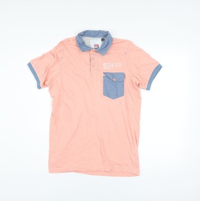Smith & Jones Herren Poloshirt Rosa Kurzarm Größe S