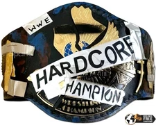 Hardcore Heavyweight Wrestling Championship Title Belt Adult Replica 4mm Zinc