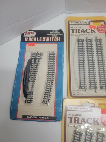 NOS Life Like 7800 N Gauge Nickel-Silver Rails Curved & Straight Track - Picture 2 of 12