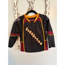 CCM Cleveland Monsters Alternate Hockey Jersey AHL Blue Jackets Youth Sz Small