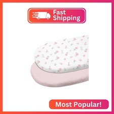 Gllquen Baby Bassinet Sheets 2 Pack, 100 Organic Cotton Bassinet Fitted Sheets