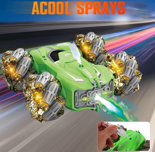Remote Control Car 10-in-1 Functions 2.4GHz Stunt Car Double-Sided 360° Rolling - Picture 6 of 7