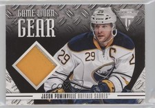 2012 Rookie Anthology Titanium Game Worn Gear 5/25 Jason Pominville Patch 1e15