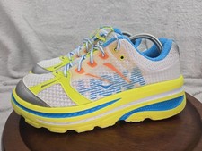 Hoka One One Bondi B Road Running Sneakers Citrus/White Lace Up Women's Size 9