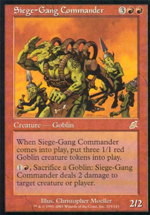 MTG English Siege-Gang Commander NM Normal Scourge