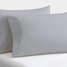 Set of 2 Pillow Cases 600 Thread Count 100 Egyptian Cotton Long Staple