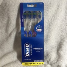 Oral-B Soft Bristles Indicator Contour Clean Toothbrush Extra Value Pack 4 Count