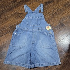 Vintage Disney Denim Jean Short Overalls Size Large New With Tags Ladies 90s
